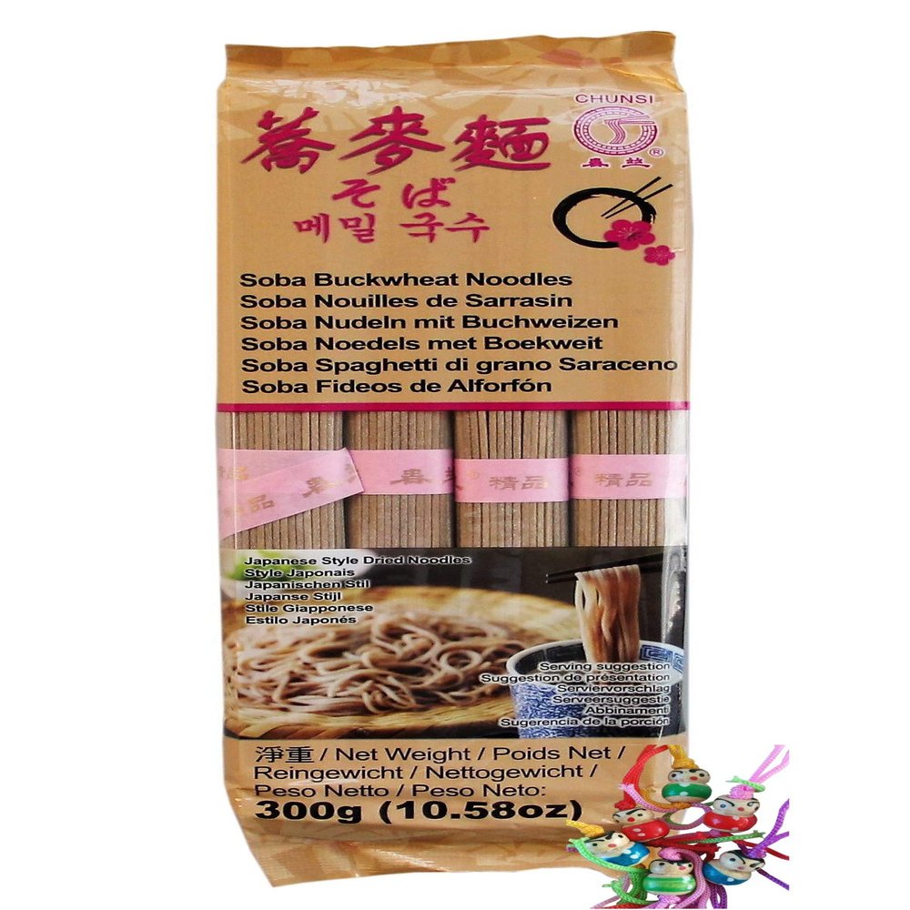 [300 g] CHUNSI Soba Noodles with Buckwheat + Small Lucky Charm