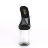 Pleaser FLAMINGO-801 Women's Black/Clear/Clear Platform Mule High Heels, EU 37 view 2