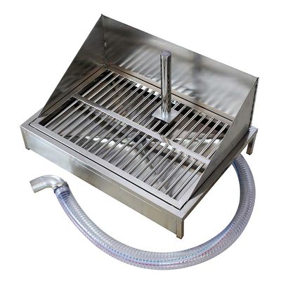 304 Stainless Steel Pet Toilet with Fence and Drain Connection