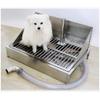304 Stainless Steel Pet Toilet with Fence and Drain Connection view 2