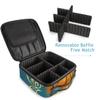 Blue Basketball Makeup Bag with Adjustable Dividers view 3