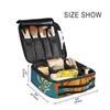 Blue Basketball Makeup Bag with Adjustable Dividers view 4