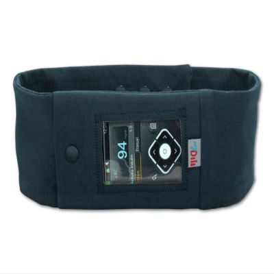myDili Belly Band Pump Pouch for Insulin Pumps, One Size - Dark Blue