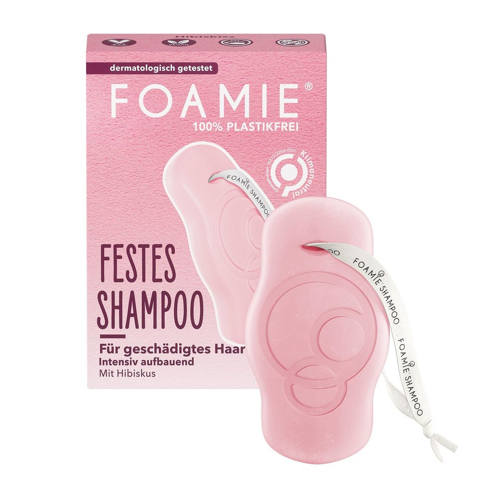 Foamie Hibiskiss Solid Shampoo for Damaged & Oily Hair, 80 g