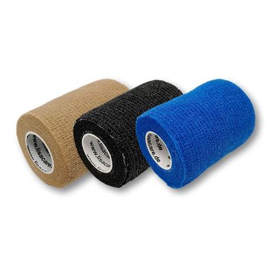 LisaCare Self-Adhesive Bandage - Cohesive Wrap 7.5cm x 4.5m - 3-Pack