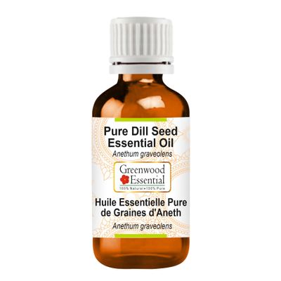Greenwood Essential Pure Dill Seed Essential Oil (Anethum graveolens), Steam-Distilled, 100 ml (3.38 oz)