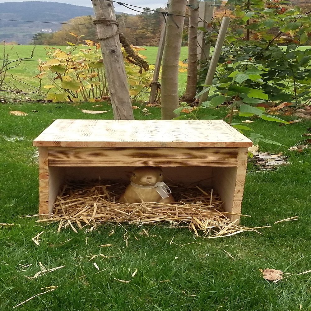 Handmade Flamed Rabbit House, 42 x 40 x 32 cm