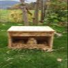 Handmade Flamed Rabbit House, 42 x 40 x 32 cm view 1