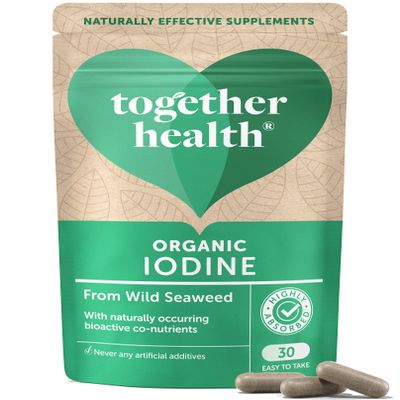 Together Organic Seaweed Iodine, 30 Veg Capsules, 4-Pack