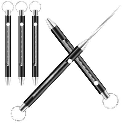 2-Pack Titanium Telescopic Toothpicks with Key Rings