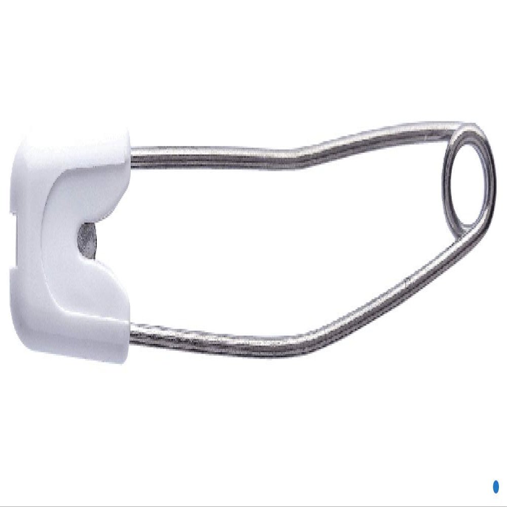 Diaper Pins with Plastic Locking Clasp, White, 144 pcs