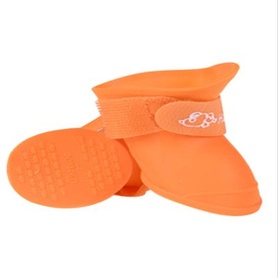 Jueshanzj Pet Supplies S Rain Boots Silicone Shoes for Dogs - Lightweight Orange M