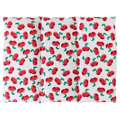 Rapeseed Heat Pad 40 x 30 cm, 3-Chamber, Cherry-White