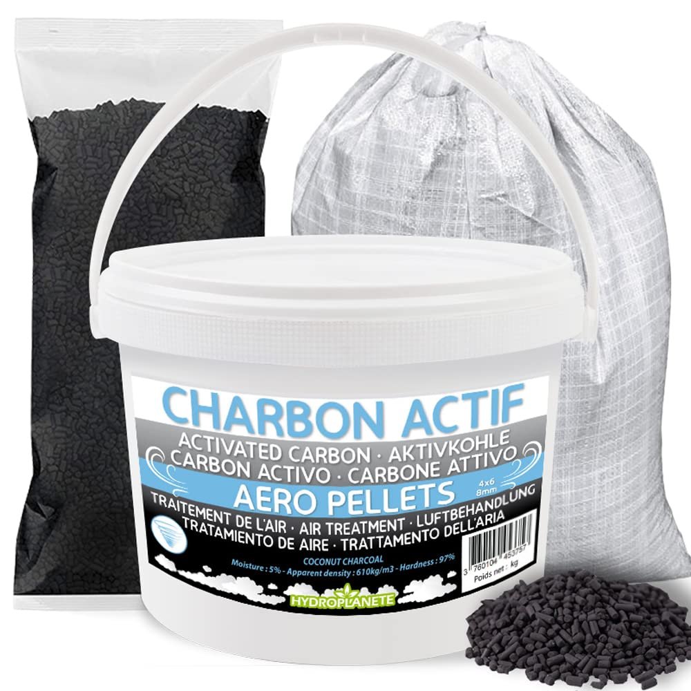 Activated Carbon Pellets, 1 kg–25 kg, for Air and Water Filtration