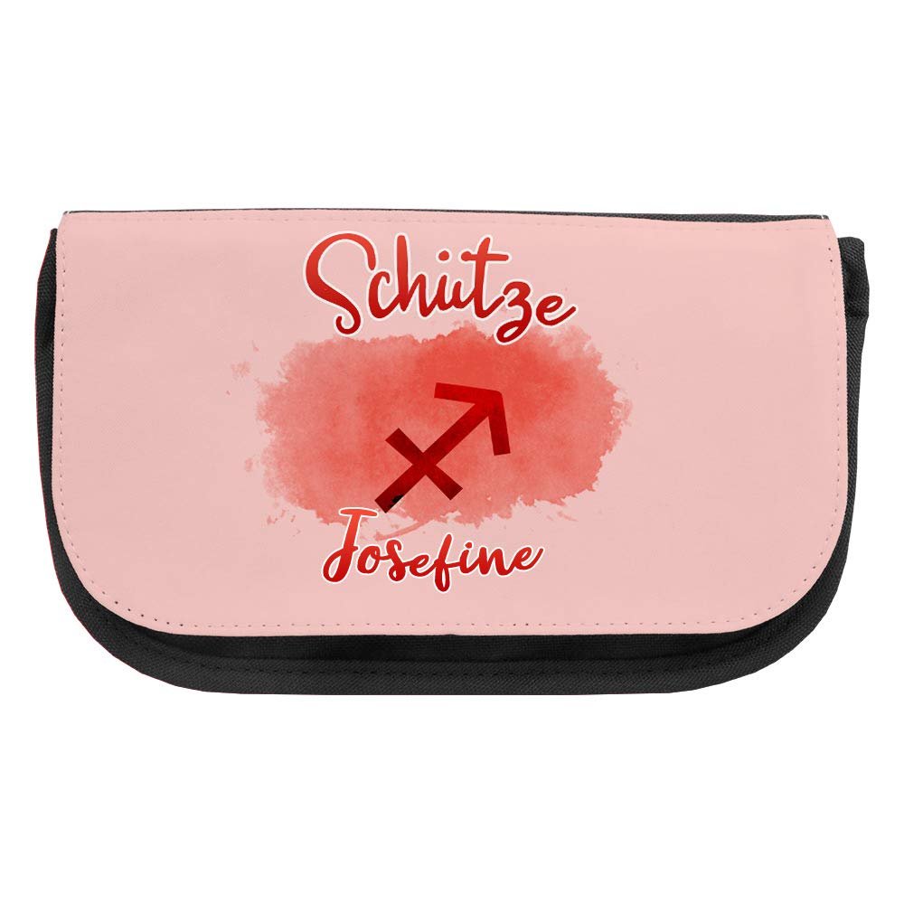 Makeup Bag with Name Josefine and Sagittarius Motif