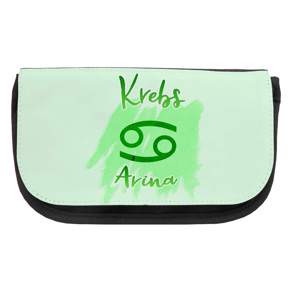 Personalized Arina Cosmetic Bag with Cancer Zodiac Design