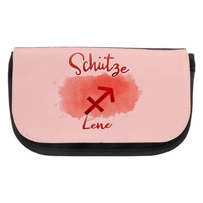 Cosmetic Bag with the Name Lene and Sagittarius Zodiac Motif