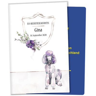 Personalized EU Pet Passport Cover - Cosmo