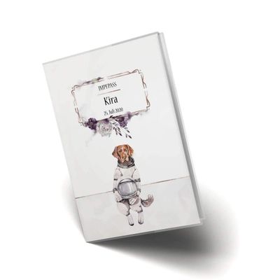 Cosmo Dog Vaccination Passport Cover – Astro Bob, Personalized