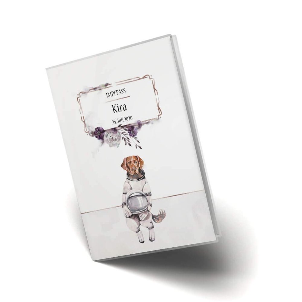 Cosmo Dog Vaccination Passport Cover – Astro Bob, Personalized