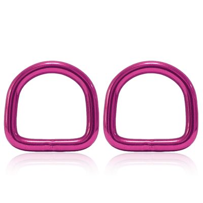 Ganzoo Steel D-Ring Set, Pink