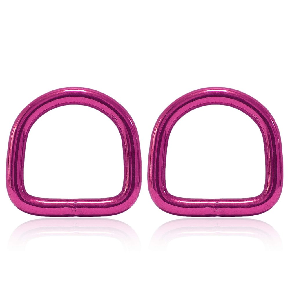 Ganzoo Steel D-Ring Set, Pink