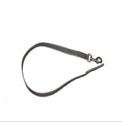 Angel for Pets MJH Training Leash 15mm Wide, 1m Long Gray Rubberized