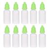 Plastic Dropper Bottles, 15 mL, Small Empty Squeezable Eye Drop Bottles, Green, 10-Pack view 1