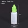 Plastic Dropper Bottles, 15 mL, Small Empty Squeezable Eye Drop Bottles, Green, 10-Pack view 2