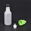 Plastic Dropper Bottles, 15 mL, Small Empty Squeezable Eye Drop Bottles, Green, 10-Pack view 3