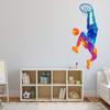 188 Colorful Basketball Hoop Wall Decal for Boys' Room, 310 x 750 mm view 2