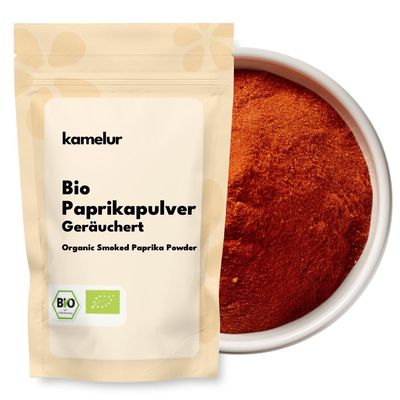 Kamelur 500 g Organic Smoked Paprika Powder – Cold-Smoked, No Additives