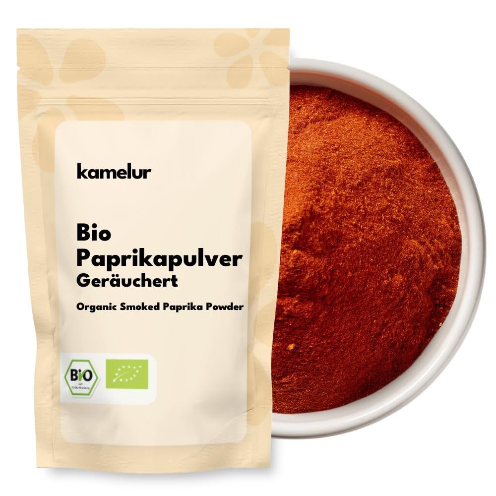 Kamelur 500 g Organic Smoked Paprika Powder – Cold-Smoked, No Additives