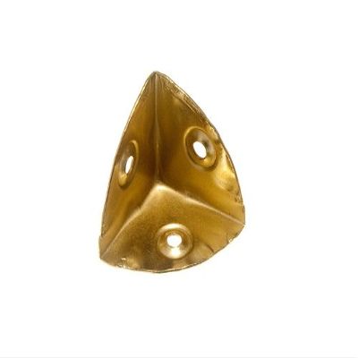 EB Corner Protectors, 28 mm, Brass-Plated Steel, 12 Count