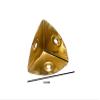 EB Corner Protectors, 28 mm, Brass-Plated Steel, 12 Count view 2