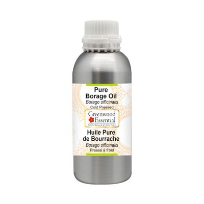 Greenwood Essential Pure Natural Borage Oil (Borago officinalis), Cold-Pressed, 630 ml (21 oz)