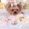 ADIASEN Glitter Butterfly Hair Clip with Pearls for Pets, 3 Pieces view 1