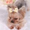 ADIASEN Glitter Butterfly Hair Clip with Pearls for Pets, 3 Pieces view 3