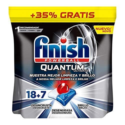 Finish Powerball Ultimate All-in-1 Dishwasher Tablets, Effective Against Dried-On Stains, 23 Tablets