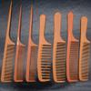 Egurs Wooden Combs, 7-Piece Set, Anti-Static, Wide-Tooth, Double-Sided Styling Combs view 2