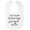 Baby Bib with Mother's Day Saying "The Best Mother's Day Gift Is Me" - One Size, White view 1