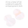 Yosoo Health Gear Disposable Underarm Sweat Pads (100 Count), Invisible Pads for Hyperhidrosis, with Textile Adhesive view 3