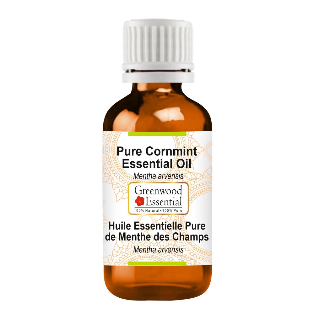 Greenwood Essential Pure Essential Cornmint Oil (Mentha arvensis), Steam-Distilled, 5 ml (0.16 oz)