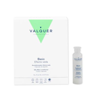 Valquer Professional Natural Silk Hair Conditioner – Repairing and Nourishing – 12 x 15 mL