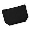 Personalized Name or Initials Heart Design Makeup Bag, Rose Gold Glitter, M, Black view 4