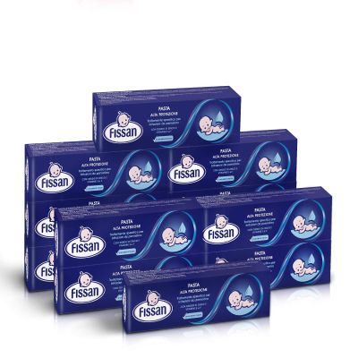FISSAN Baby Paste, High Protection, 12-Pack