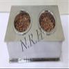 Nautical Replica Hub Dog Feeding Station, Stainless Steel, Nautical Replica, Double Bowl view 1