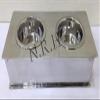 Nautical Replica Hub Dog Feeding Station, Stainless Steel, Nautical Replica, Double Bowl view 2