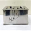 Nautical Replica Hub Dog Feeding Station, Stainless Steel, Nautical Replica, Double Bowl view 3
