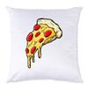Iprints Cartoon Slice of Pizza Funny Vector Art White Pillow view 1
